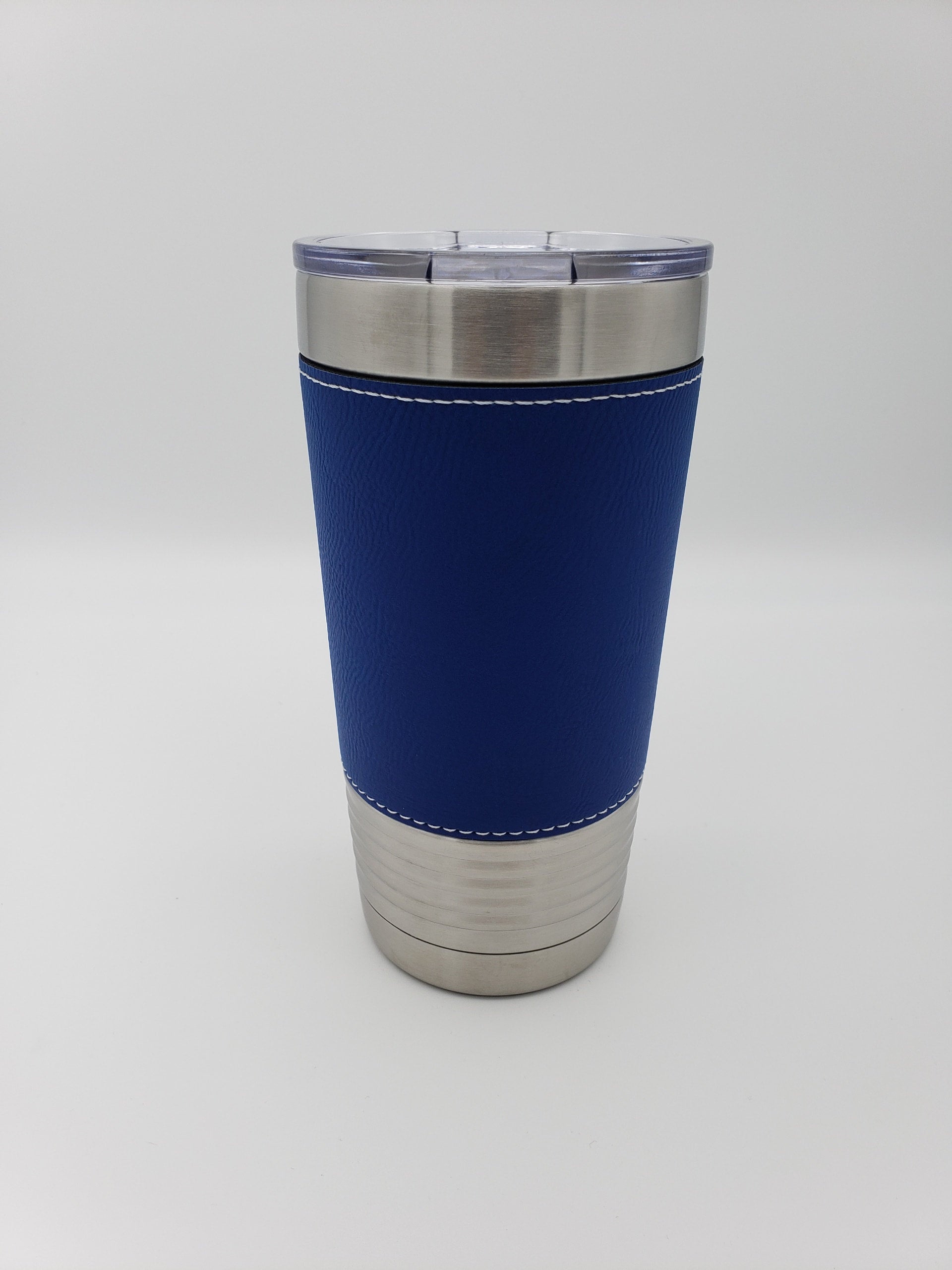 Polar Camel 20 oz. Leatherette Tumbler with Clear Lid Personalized -  ohyeafab llc Drinkware